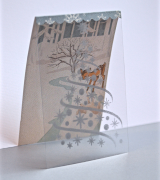 Clear Scraps Tree Stencil Christmas Card by Pinky Hobbs - 2