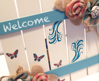 Clear Scraps Pallet Fence Chalkboard by Pinky Hobbs - 2 Clear Scraps Pallet Fence Chalkboard by Pinky Hobbs - 2