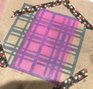 Hello beautiful_tag_clear scraps_nancy keslin_stencil