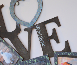 Clear Scraps Wood LOVE by Pinky Hobbs - 2