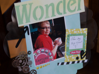 Clear Scraps Boy Wonder Layout by Pinky Hobbs - 2