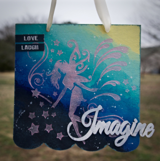 Clear Scraps Galaxy Fairy Imagine Board by Pinky Hobbs - 2