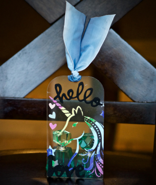 Clear Scraps Unicorn Tag by Pinky - 1 Clear Scraps Unicorn Tag by Pinky - 1