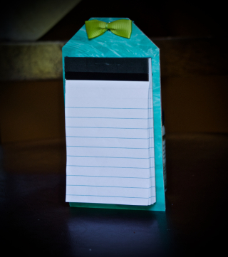 Clear Scraps Write Your Own Story Stenciled Tag Notepad Pinky Hobbs - 2