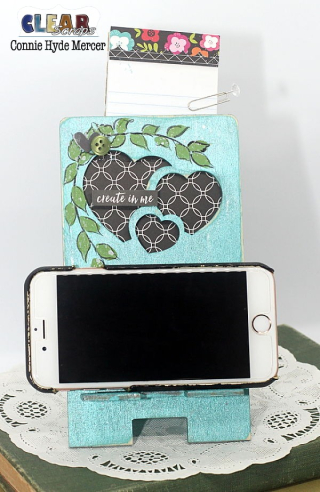 Hearts wood phone stand1_Clear Scraps_c.mercer