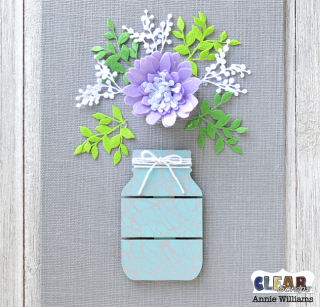 Mason Jar Bouquet Canvas by Annie Williams for CS - Add Greenery Mason Jar Bouquet Canvas by Annie Williams for CS - Add Greenery