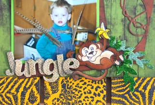 Clear_Scraps_Medium Pallet_Life in the Jungle close up 3