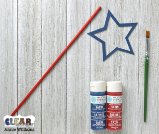 Patriotic Shaker Wand by Annie Williams for CS - Painting