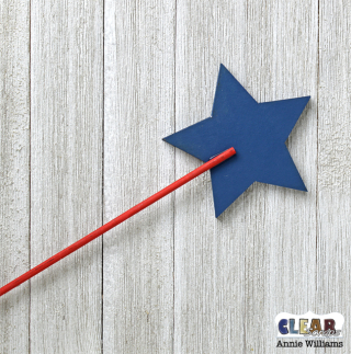 Patriotic Shaker Wand by Annie Williams for CS - Adhere Rod