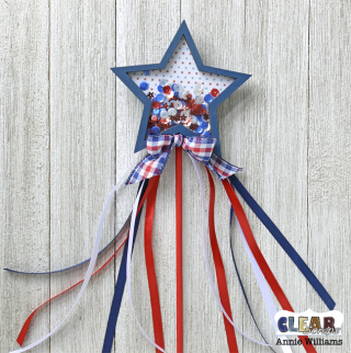 Patriotic Shaker Wand by Annie Williams for CS - Assembled