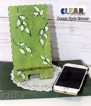 Scallop phone stand1_clear scraps_c.mercer