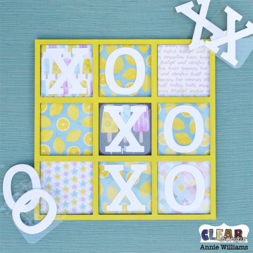 Summer Travel Game Board by Annie Williams for Clear Scraps - Flat