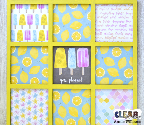 Summer Travel Game Board by Annie Williams for Clear Scraps - Adhere Dividers