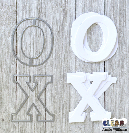 Summer Travel Game Board by Annie Williams for Clear Scraps - Diecut Letters