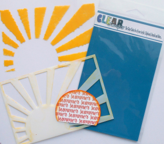 Clear_Scraps_12x12 Acrylic LO_Summer Rays close up