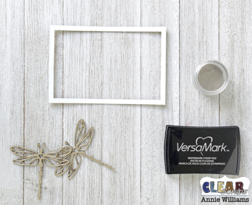 Simple Life Photo Frame Pallet by Annie Williams for Clear Scraps - Embossing Chipboard