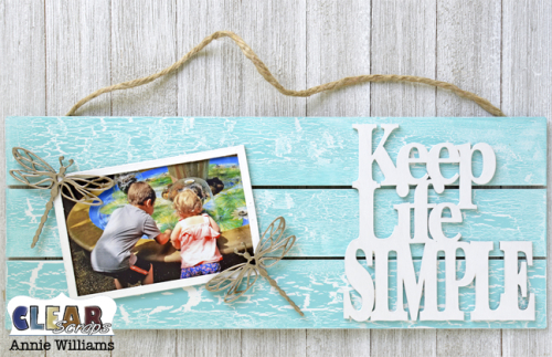 Simple Life Photo Frame Pallet by Annie Williams for Clear Scraps - Embellish