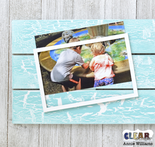 Simple Life Photo Frame Pallet by Annie Williams for Clear Scraps - Adhere Photo Frame