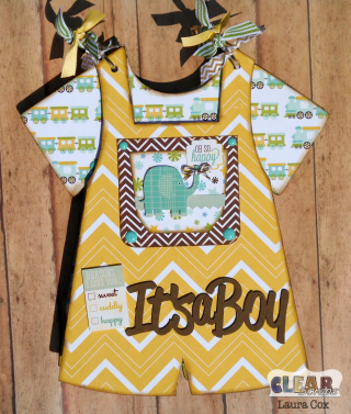 Clear_Scraps_Boy Bib Overalls Chip Album