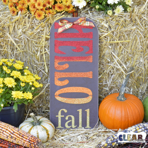 Hello Fall Sign by Annie Williams for Clear Scraps - Main 3