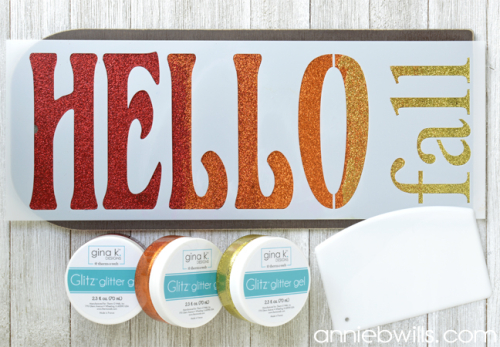 Hello Fall Sign by Annie Williams - Stenciling
