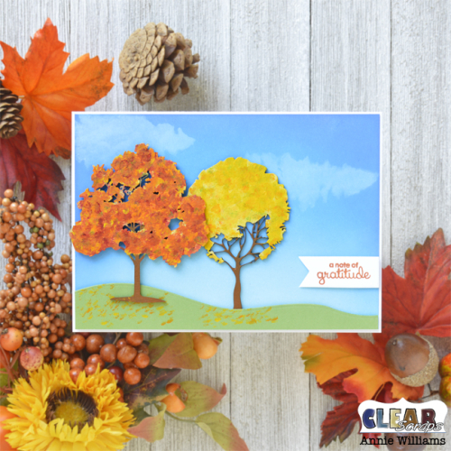 Autumn Thank You Card by Annie Williams for Clear Scraps - Main