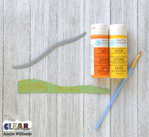 Autumn Thank You Card by Annie Williams for Clear Scraps - Diecut Hill