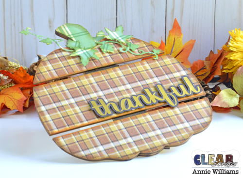 Thankful Pumpkin Pallet by Annie Williams for Clear Scraps - Detail Thankful Pumpkin Pallet by Annie Williams for Clear Scraps - Detail