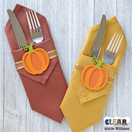 Autumn Napkin Rings by Annie Williams for Clear Scraps - Main