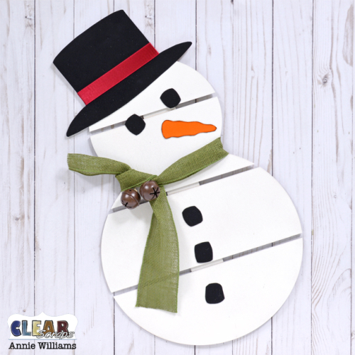 Snowman Pallet Decor by Annie Williams for Clear Scraps - Main
