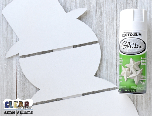 Snowman Pallet Decor by Annie Williams for Clear Scraps - Painting