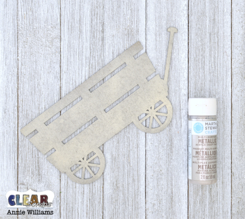 Home with Wagon of Flowers Pallet Sign by Annie Williams for Clear Scraps - Paint Wagon