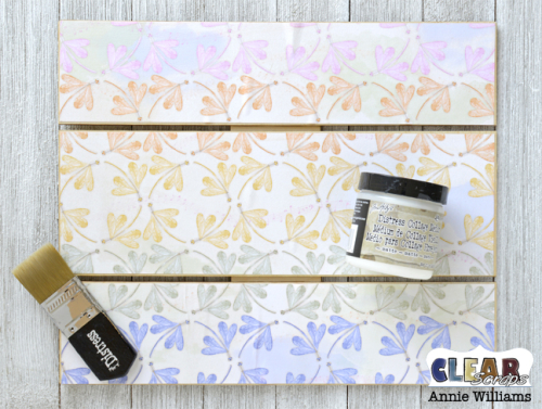 Home with Wagon of Flowers Pallet Sign by Annie Williams for Clear Scraps - Pallet