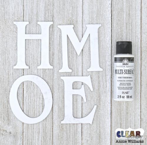 Home with Wagon of Flowers Pallet Sign by Annie Williams for Clear Scraps - Paint Letters