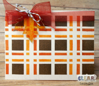 Clear_Scraps_4x6 Plaid Stencil_Fall Plaid Card(1)