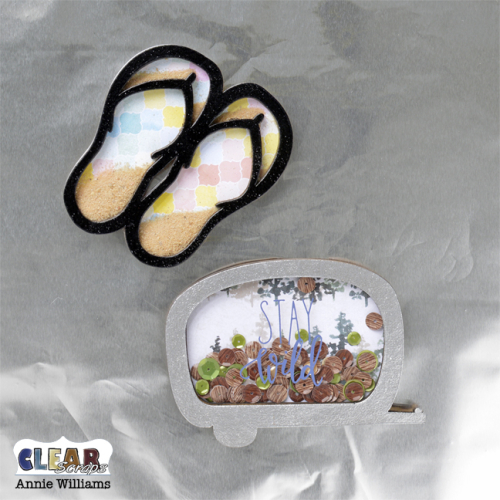 Vacation Shaker Magnets by Annie Williams for Clear Scraps - Main