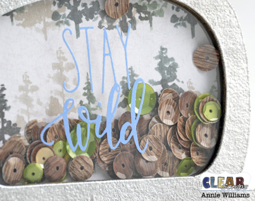 Vacation Shaker Magnets by Annie Williams for Clear Scraps - Camper Detail