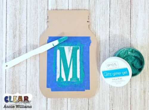 May Flowers Mason Jar Banner by Annie Williams for Clear Scraps - Stenciling May Flowers Mason Jar Banner by Annie Williams for Clear Scraps - Stenciling