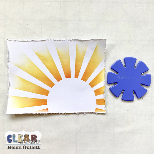 Clear_Scraps_4x6_Stencil_Sunrise_Step_2