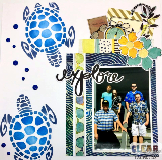 Clear_Scraps_6 Stencil_Tropical Exploring