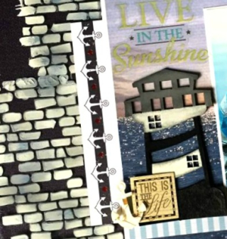 Clear_Scraps_12x12 Acrylic_Find Your Direction close up 2 Clear_Scraps_12x12 Acrylic_Find Your Direction close up 2