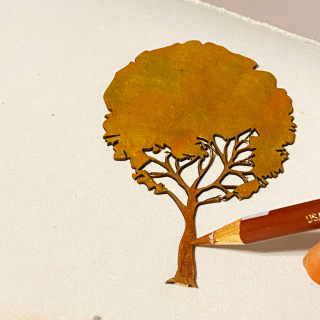 Clear_scraps_oak_tree_chipboard_embellishment_tag_pencils