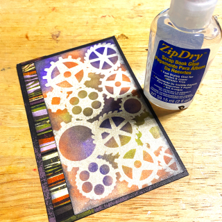Glue_printed_clear_scraps_halloween_card_steampunk_stencil_gears