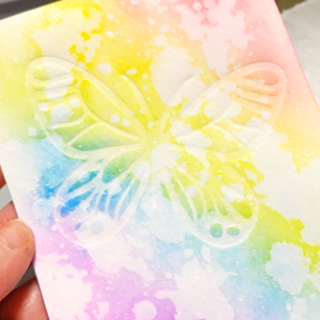 Clear_scraps_chipboard_embellishment_butterfly_card_emboss_technique_tamisanders_watercolor