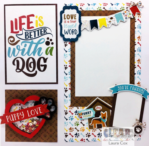 Clear Scraps Shaker Puppy Love LO(1)