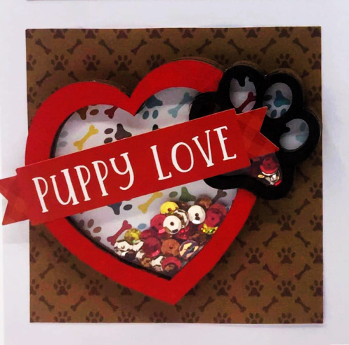 Clear Scraps Shaker Puppy Love LO(2)