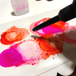 Clear _scraps_acrylic_slimline_mini_album_alcohol_ink_motivation_quotes_healthy_lifestyle_diet_tami_sanders - 7