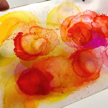 Clear _scraps_acrylic_slimline_mini_album_alcohol_ink_motivation_quotes_healthy_lifestyle_diet_tami_sanders - 8