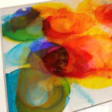 Clear _scraps_acrylic_slimline_mini_album_alcohol_ink_motivation_quotes_healthy_lifestyle_diet_tami_sanders - 9