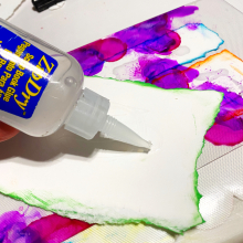 Clear _scraps_acrylic_slimline_mini_album_alcohol_ink_motivation_quotes_healthy_lifestyle_diet_tami_sanders - 17